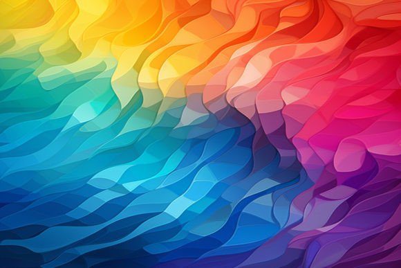 Abstract Rainbow Background: A Versatile Tool for Creative Projects