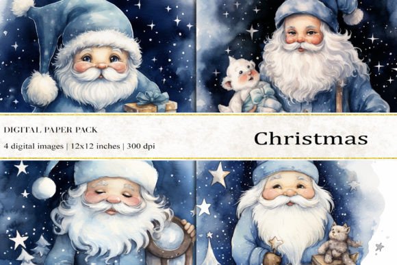 Christmas Santa Digital Papers: Integrating AI-Generated Assets into Your Creative Workflow