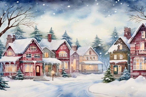 Christmas Town Background: The Ultimate Digital Asset for Festive Creators