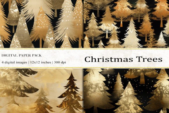Christmas Trees Digital Papers: A Versatile Toolkit for Creative Projects