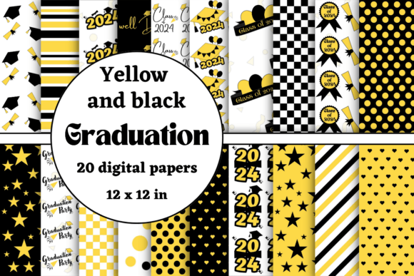 Elevating the 2024 Graduation Season: A Strategic Look at Yellow and Black Digital Paper Assets