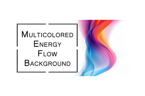 Multicolored Energy Flow Background: A Dynamic Visual Asset