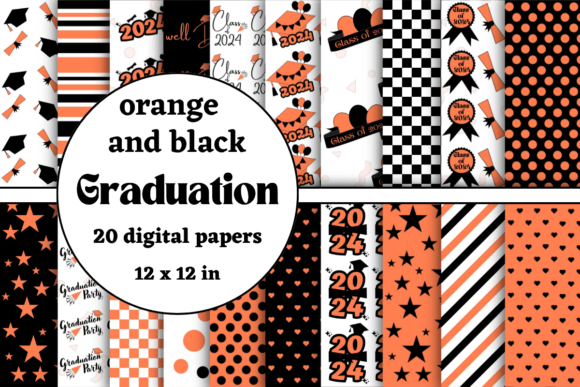 Orange and Black Graduation 2024 Papers