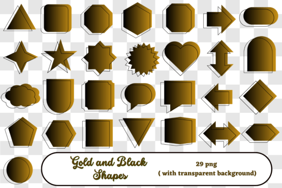 The Strategic Value of Gold and Black Shapes Png in Modern Creative Workflows