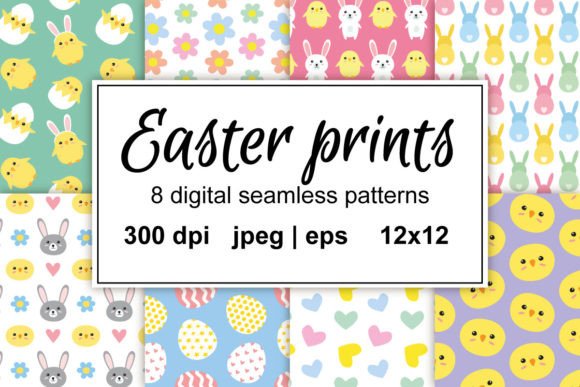 Unleash Creativity with a Stunning Set of Easter Patterns for Every Project
