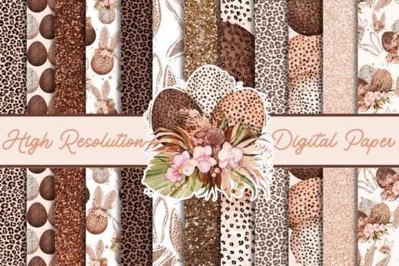 Unleashing Creativity with Leopard Print Easter Digital Paper
