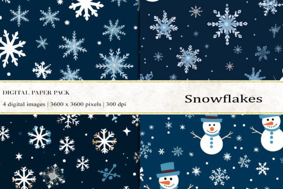 Unlocking Creative Potential with Premium Snowflakes Digital Papers