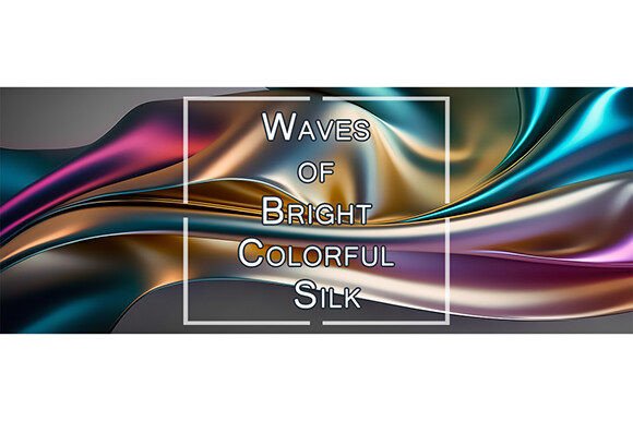 Waves of Bright Colorful Silk
